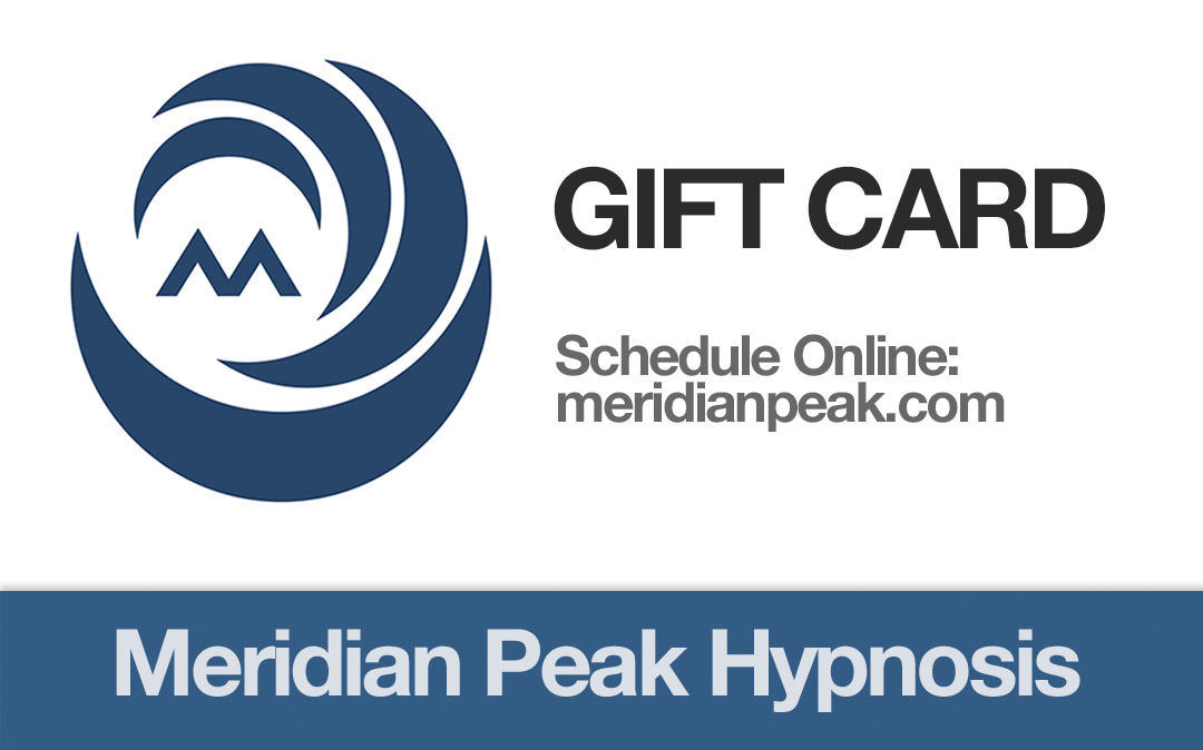 meridian peak hypnosis gift certificate card